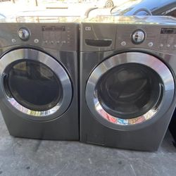 🍂SET WASHER AND DRYER LG STAINLESS STEEL🍂✔️SIDE BY SIDE-STACKABLE✔️🆓️FREE DELIVERY🆓️