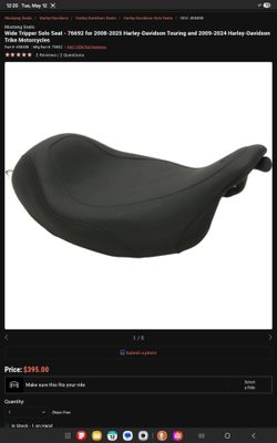 Mustang WideTripper solo seat for harley touring