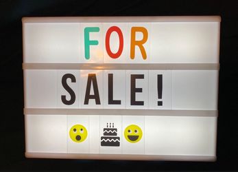 Light Up Letter Board With Extra Letters