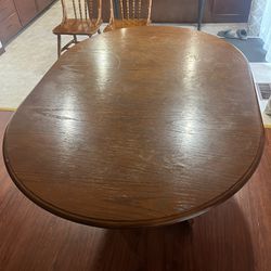 Dining Room Table and Two Chairs Set