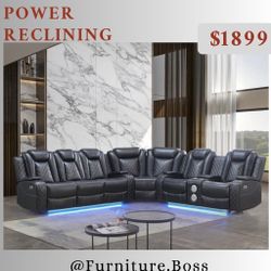 Sectional Sofa - Power Reclining Seats