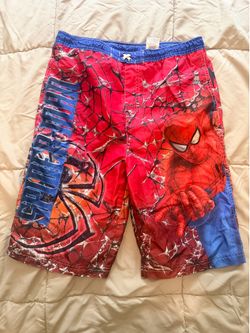 Young Teen Boy’s Spiderman Swim Shorts (Size L)