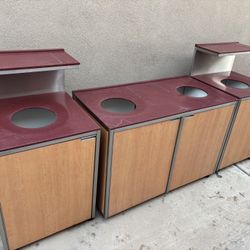 Restaurant Trash Can 3pcs Set