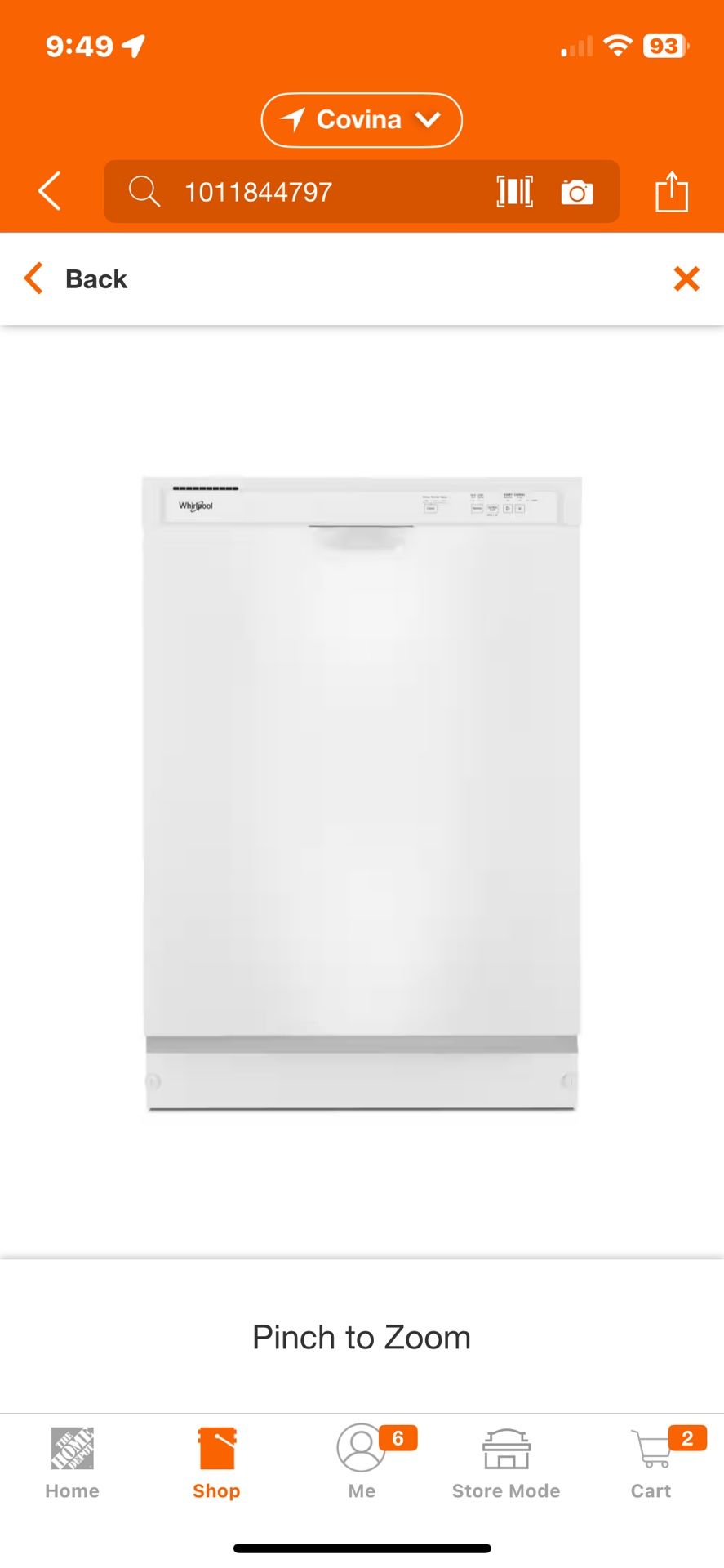 Whirlpool 24 in. Built-In Tall Tub Dishwasher in White with Heated Dry