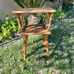 Wood Side Table Vintage