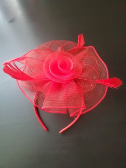 Red Fascinator Headband