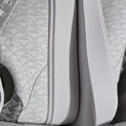 Michael Kors Two-Tone Signature Logo Platform Sneaker