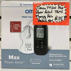Omron PM500 Power Relief TENS Therapy Pain Relief New 