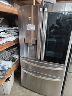 Lg Stainless Steel fridge bottom freezer 4door