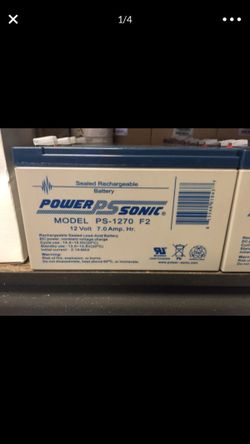 Brand New Sonic 12 Volt 7 Amp batteries