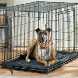 Vibrant Life Durable & Water-Resistant Dog Crate Mat, Black, 35"