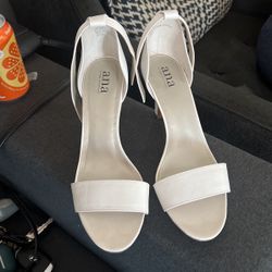 Strappy White Sandals
