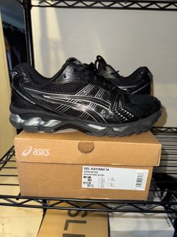 ASICS Gel-Kayano 14 Black Pure Silver Sz 10