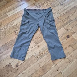 Duluth Trading Co Flex Dry on the Fly Cargo Pants Men’s 48x30 Gray