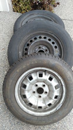 Used tires and PIAA rims