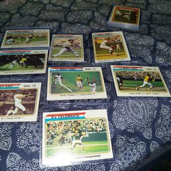 1974 Topps Baseball Cards Of 1973 World Series ( Mays,Reggie)