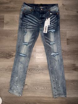 purple jeans