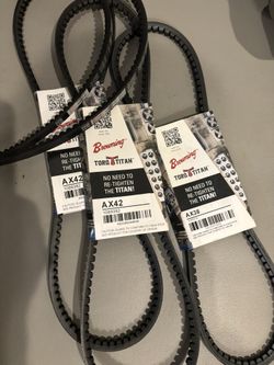 Cogged V Belts For Industrial Aplications $5 For Each Small And $10 For Each Large And