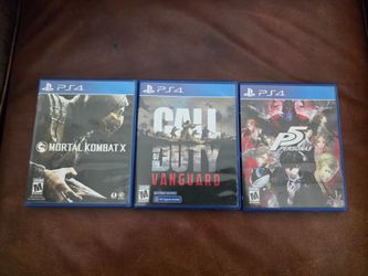 PS4 Games - Mortal Kombat X, COD Vanguard, Persona 5