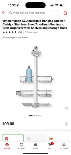 Hanging Bath/Shower Organizer-Simplehuman XL