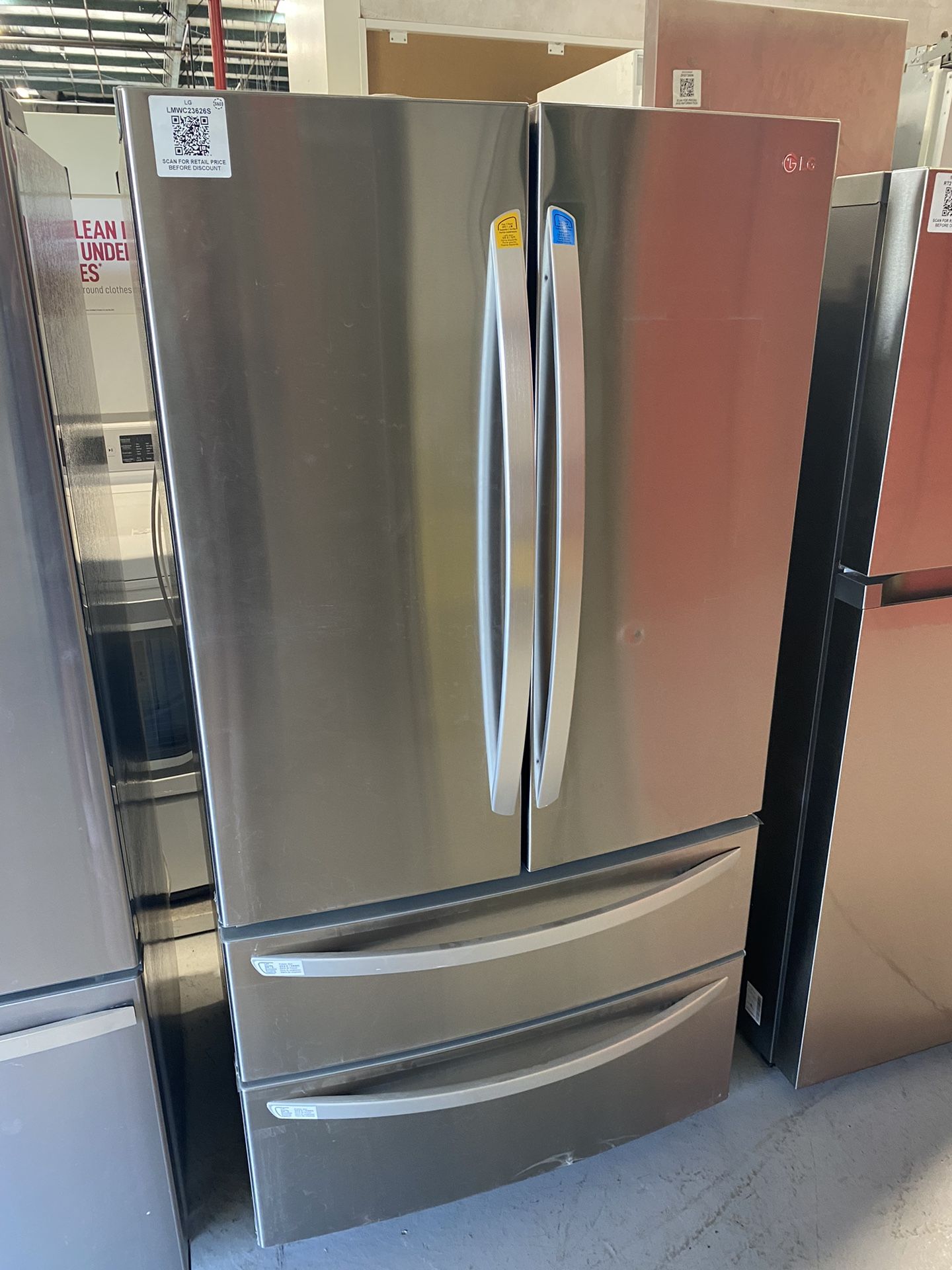 Stainless Steel 23 Cu. Ft. French Door Counter Depth Refrigerator