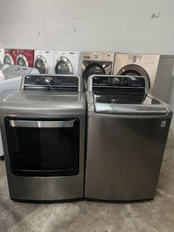 LG Electric Top Load Washer & Dryer Set – Excellent Condition
