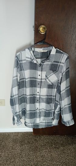 Womens Long Sleeve Grey/White Shirt