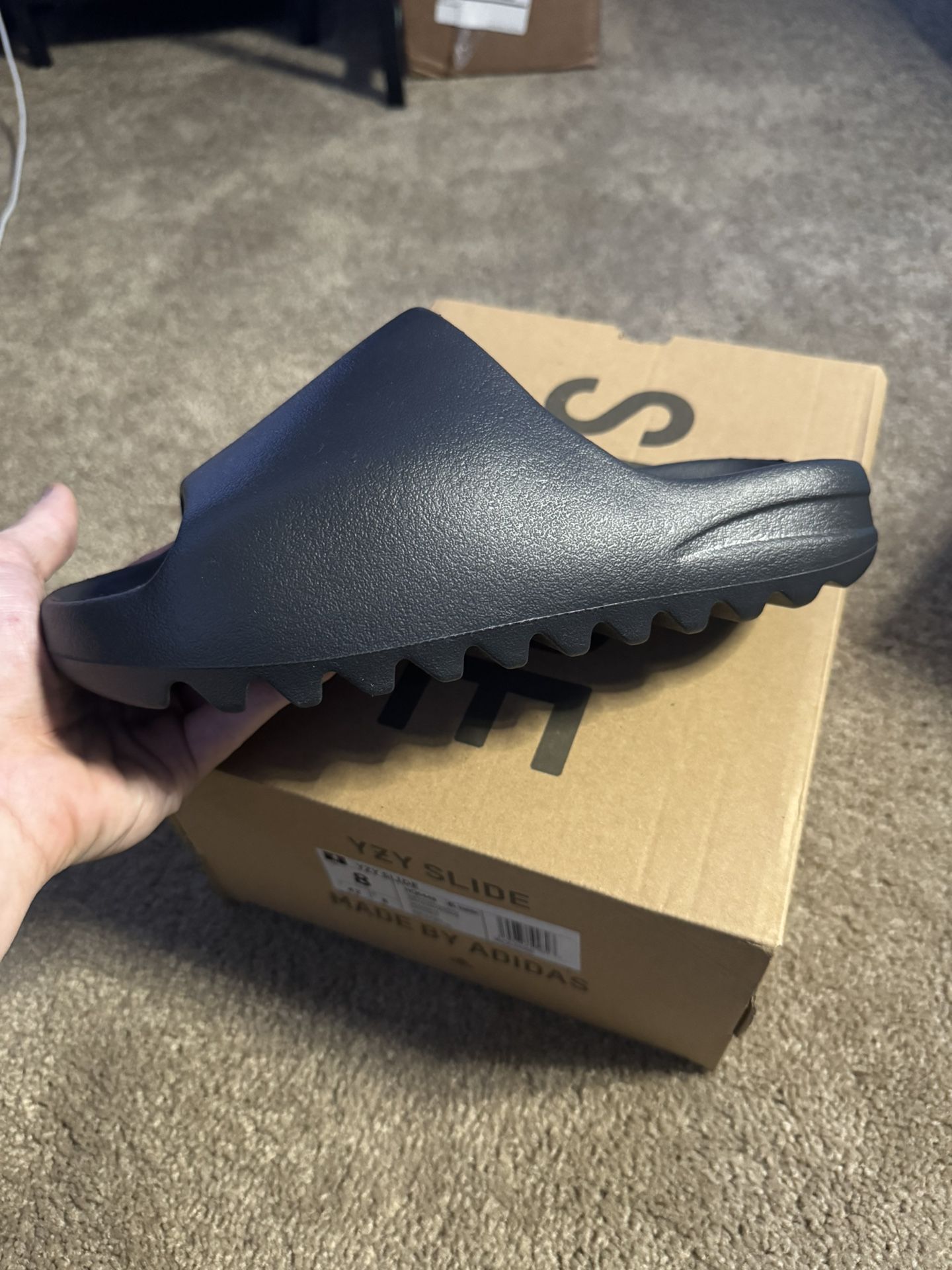 Onyx Yeezy Slides