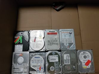 Lot of hard drives