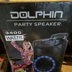 Dolphin 15inch Bluetooth Party Speaker New 