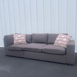 🚚FREE DELIVERY🚚3-Seat Grey 2 pieces 94” Sofa, Grey Couch