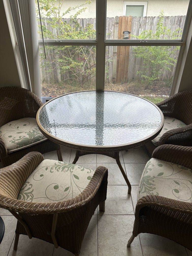 Wicker Table Set