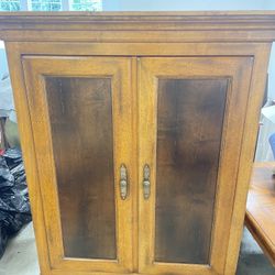 Storage Cabinet 62”HX48.5”WX26.5”D Very heavy. Bring help.Must remove