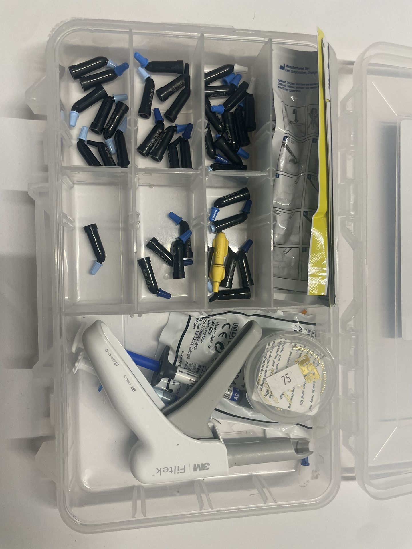 Henry Schein Composite Kit Shades 3M Filtek Dispenser Gun Flowable Dental Restorative 