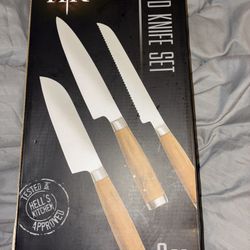 Hell’s Kitchen 3pc Knife Set