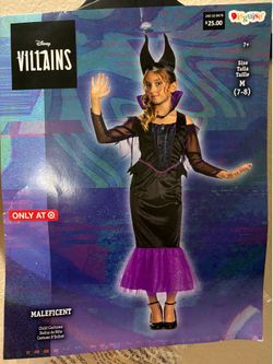 Girls Disney Maleficent Costume size medium 7/8