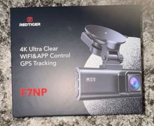 Red Tiger 4k Ultra Clear Wifi & App Control Gps Tracking Dash Cam