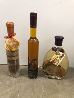 DECORATIVE KITCHEN OIL BOTTLES DISPLAY ACCESSORIES (all 3)