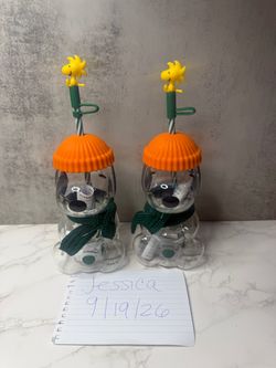 Starbucks Snoopy Glass Cup