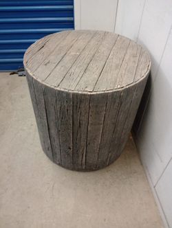 Outside small patio table small