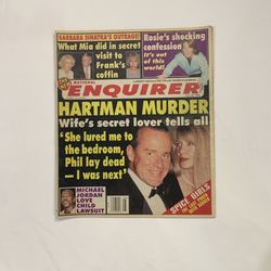 The Vintage National Enquirer June 23, 1998 “The Hartman Murder, Barbara Sinatra,” & More