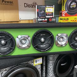 New Genius Audio 6.5” Midrange Highs Loud Speaker Box 