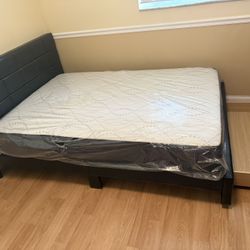 Full  Size Bed Frames With Mattress Set All New Furniture Free Delivery Free Installed 