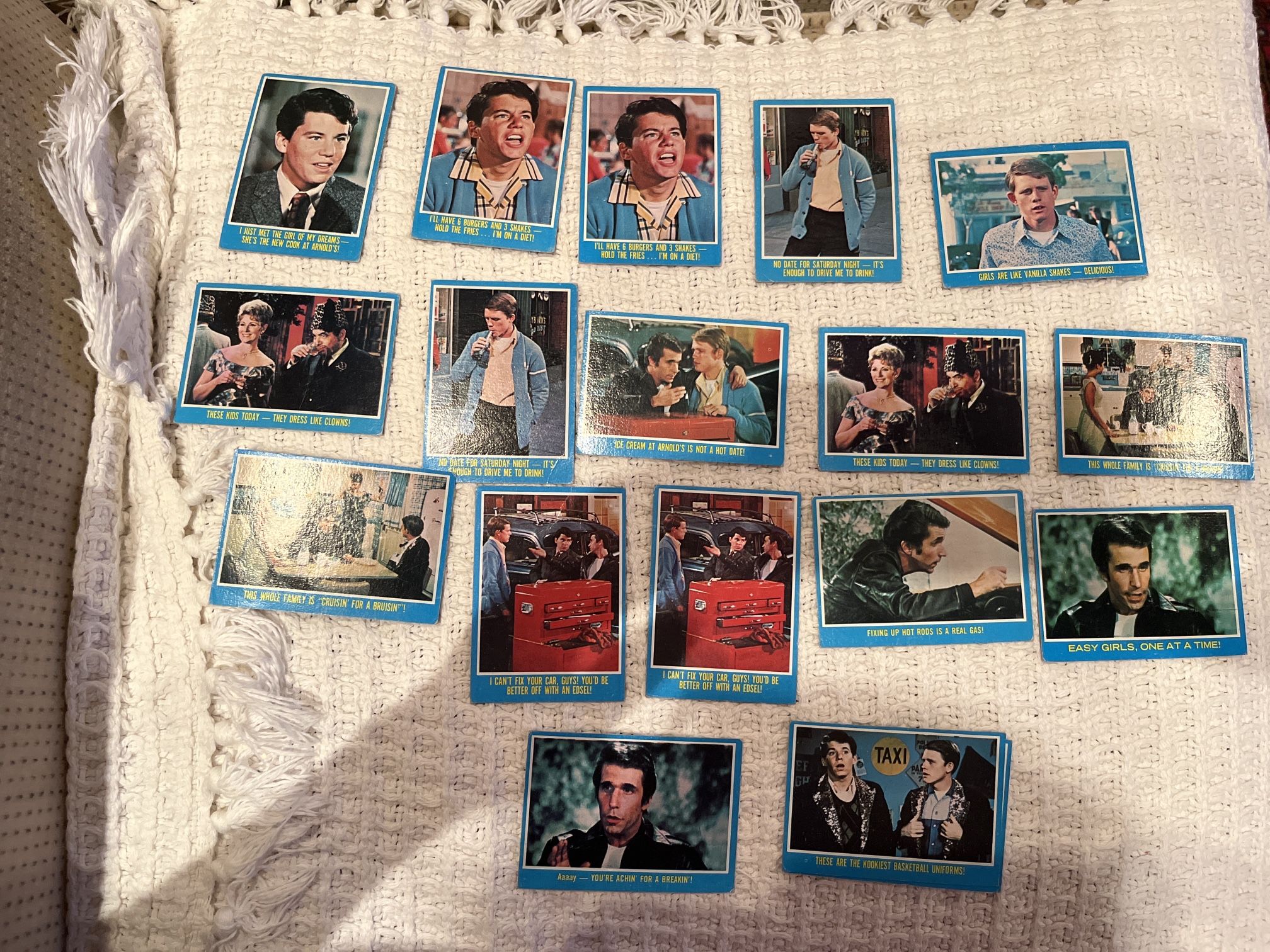 1976 Topps Happy Days Trading Card Lot – 31 Cards