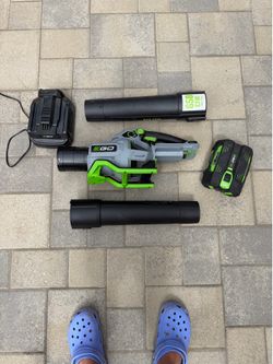 Ego 650 Blower with Battery, charger and 5 attachments