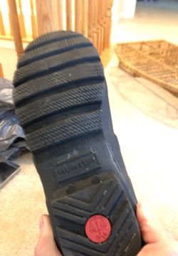Bottom of hunter boots. Same pair