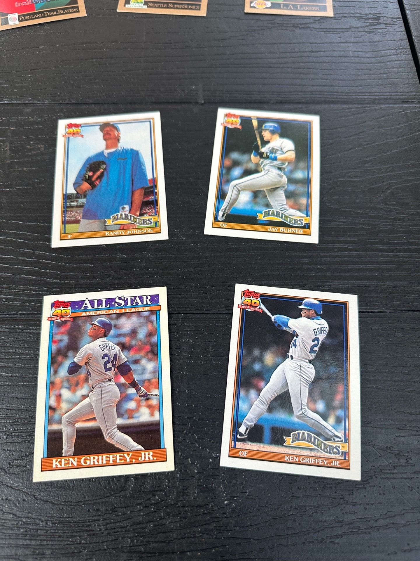 Big Lot of Vintage 90’s Sports Cards, Ken Griffey Jr, Randy Johnson, Topps, Skybox, etc
