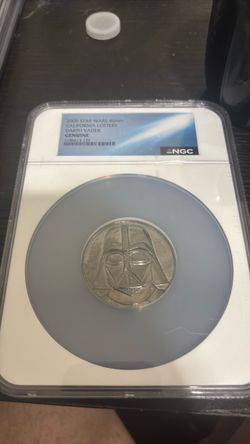 Dark Vader and Luke skywalker lottery coins ngc