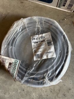 Southwire 50 ft 8/3 Gray Stranded CU UF-B W/G Electrical Wire