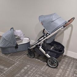 Cruz V2 Baby Stroller Uppababy Toddlerseat Bassinet